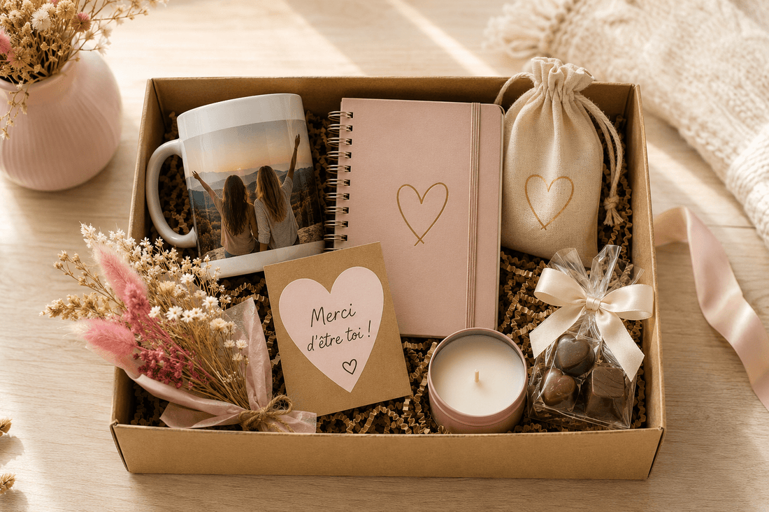 Cadeau personnalisé « je pense à toi » : 10 idées pour faire plaisir avec émotion - Ecrin de Surprises