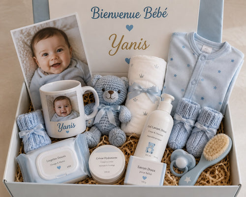 Box Cadeau Naissance Bébé Personnalisée - Ecrin de Surprises