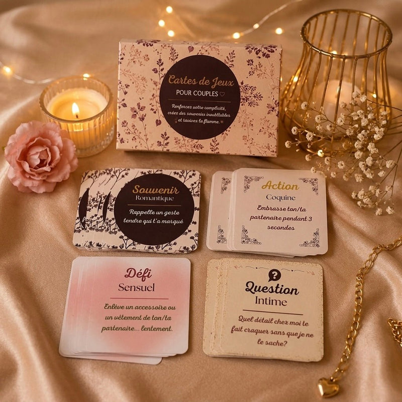 Jeu de cartes pour couples - Ecrin de Surprises