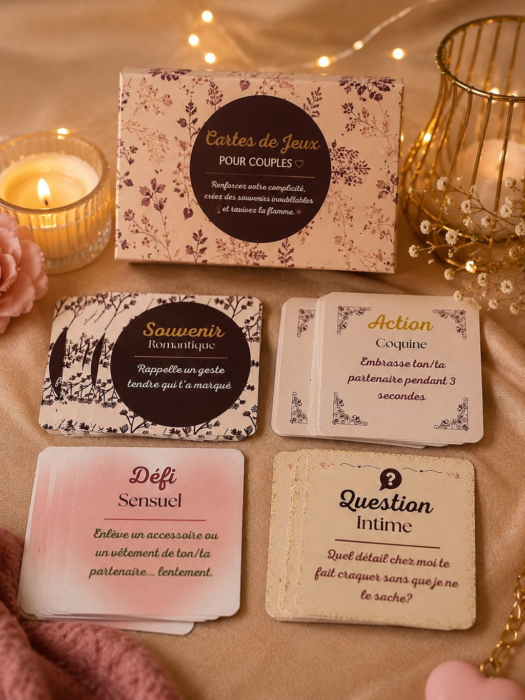 Jeux de cartes en Amoureux - Ecrin de Surprises