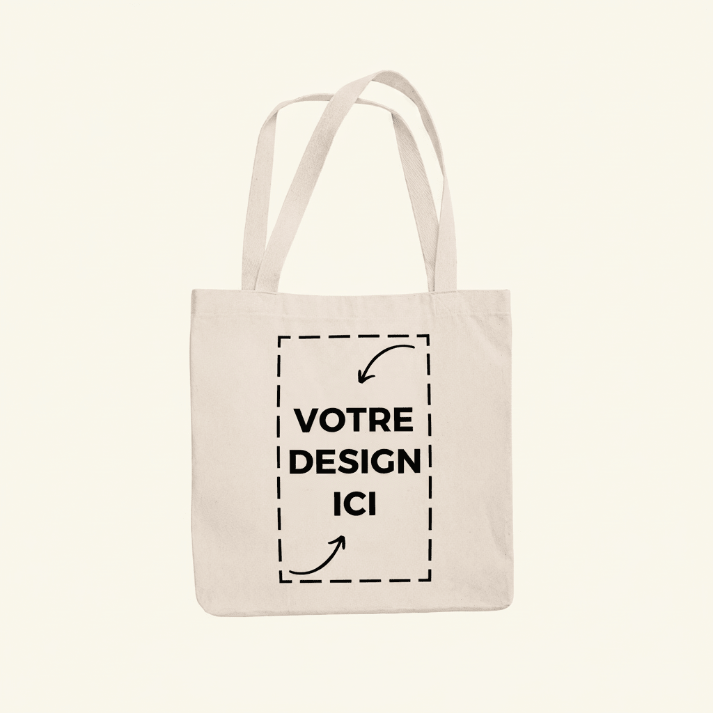 Tote bag personnalisé avec photo, prénom ou texte – Sac cabas personnalisable - Ecrin de Surprises